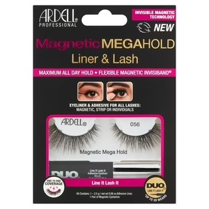 lot 4153 image: Ardell Magnetic Megahold Liner & False Eyelashes 056 Black