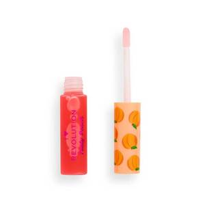 lot 4154 image: I Heart Revolution Tasty Peach Lip Oil, Lip Tint Pink, 6ml, Vegan