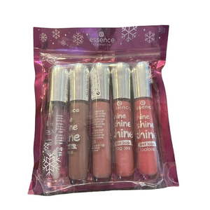 lot 4181 image: Essence Shine Wet Look Lip Gloss Gift Set (5 Full Size)