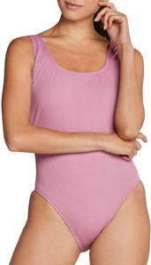 lot 4195 image: Stripe Logo One-Piece Swimsuit UPF 50 Women Mauve Orchid size 12