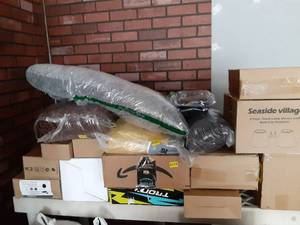 lot 587 image: 50 Pieces No Bids Non Pickup Mystery items  - Retail $0