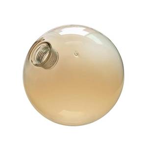 lot 616 image: Lighting Replacement Glass Lampshade 4 diameter Amber Glass Dome Cover Round Globe 0.8 Opening Fitter for G9 Bulb Replacement (Amber 4 Inch)