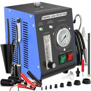 Wodli Smoke Machine Automotive Leak Detector Built in Air Pump, EVAP Smoke Machine Leak Tester with Pressure Gauge and Flow Meter, Dual Mode Smoke Tester Automotive for All DC 12V Vehicles - Retail: $130