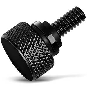 lot 692 image: Amazicha Gloss Black 304 Stainless Steel Seat Bolt Screw Compatible with Harley Davidson 1996-2026 - Retail $10