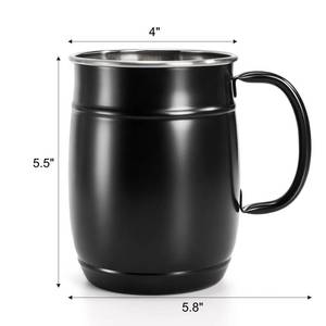lot 706 image: ZEAYEA 1 Pack Stainless Steel Beer Mug with Handle, 34 oz Unbreakable Drinking Cups for Coffee Whiskey Juice Beverages, Reusable Beer Stein Glasses for Party Bar Home Hotel, Gift for Beer Lovers - Retail $10