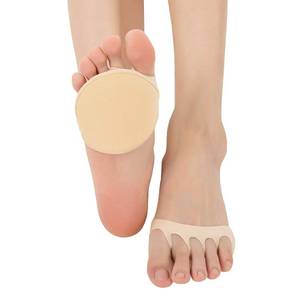 lot 707 image: Relaxife Toe Topper Liner Socks Sponge Cushion No Show Womens Toeless Half Socks for High Heels Sandals Sling back