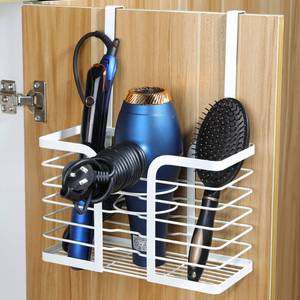 lot 711 image: YIGII Hair Dryer Holder Adjustable Height - Hair Tool Organizer White Bathroom Organizer Hot Styling Tools Storage for Hair Dryer, Flat Iron, Curling Iron, Straightener - Retail $22