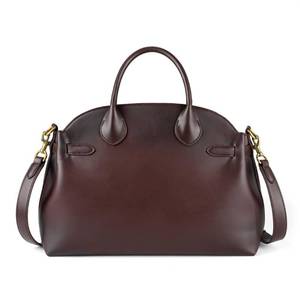 lot 810 image: Retro Leather Work Laptop Bag Merlot 14-16 Inch Large Capacity Computer Tote Handbag - Professional Women - Business Travel Everyday Use - Retail $100