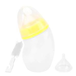 lot 834 image: VILLCASE Pet Nursing Bottle, Feeding Bottle with Mini Feeding Nipple, Feeding Nipple Bottle 180ml Curved Newborn Kitten Bottle for Newborn Puppy Small Pet - Retail $9