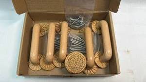 lot 9 image: Rattan Drawer Pull Handles and Hardware 6-Pack