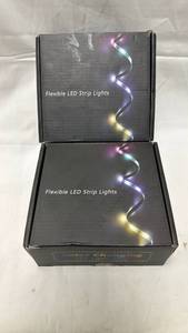 lot 24 image: Gupup RGB LED Strip Lights with Remote Control - 2x50 FT BT Strip per box2 Boxes