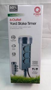 lot 46 image: Power Gear 6-Outlet Yard Stake Timer