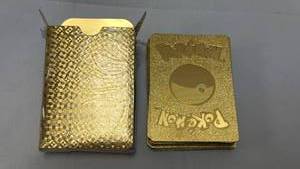 Pokemon Gold Foil Trading Cards Collection 55 Pieces. Brand new. Opened box to show contents.