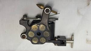 lot 81 image: Bullet Cartridge Design Tattoo Machine Gun