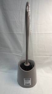 lot 94 image: SUPERIO Toilet Bowl Brush with Holder Set in Taupe
