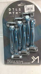 lot 97 image: DTLS MTR Mens 6-Pack Triple Blade Disposable Razors