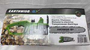 Earthwise CS33014 Electric Chainsaw 14 Inch 9 Amp