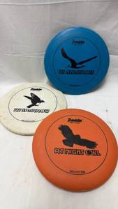 lot 133 image: Franklin Disc Golf Set RT Albatross Sparrow Night Owl
