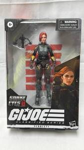 lot 144 image: G.I. Joe Snake Eyes Origins Scarlett Action Figure - Classified Series (Unopened)