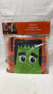 lot 187 image: Holiday Home Frankenstein 61-inch Fabric Stake Halloween Decoration