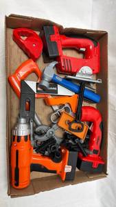 lot 195 image: Childrens Toy Tool Set with Accessories