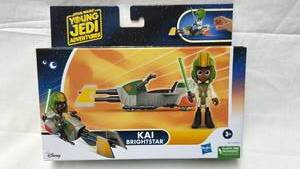 lot 204 image: Star Wars Young Jedi Adventures Kai Brightstar Action Figure with Speeder (Unopened)