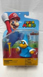 lot 210 image: Super Mario Magikoopa Action Figure with Magic Wand (Unopened)