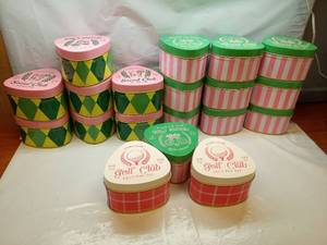 Set -19 total Country club Themed Scented Candles  - Retail: $57