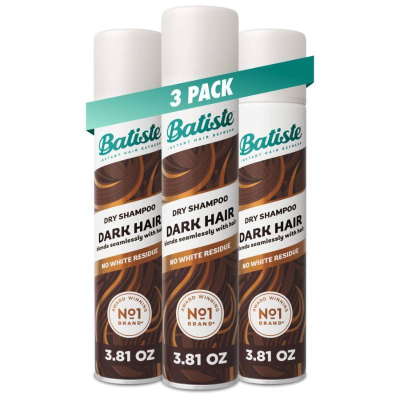 lot 170 image: Batiste Dark Dry Shampoo, Waterless shampoo, 3.81oz 3 pack - Retail $27