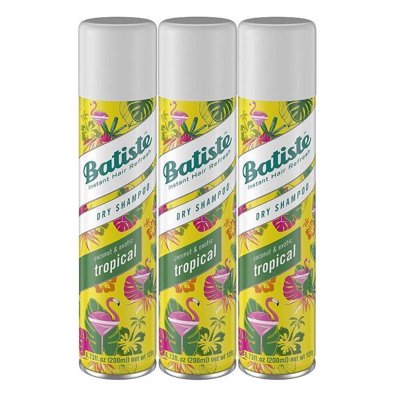 lot 153 image: Batiste Dry Shampoo, Tropical Fragrance, Refresh Hair and Absorb Oil Between Washes, Waterless Shampoo for Added Hair Texture and Body, 6.73 OZ Dry Shampoo Bottle - Retail $27