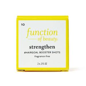 lot 109 image: Function of Beauty Strengthen #HairGoal Add-In Booster Treatment Shots with Pea Sprout Extract - 2pk0.2 fl oz - Retail $5