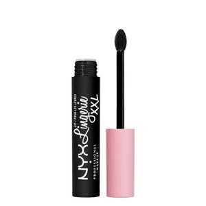 lot 134 image: NYX PROFESSIONAL MAKEUP Lip Lingerie XXL Matte Liquid Lipstick - Naughty Noir (Black) - Retail $6
