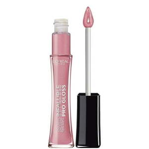 lot 136 image: L Oreal Paris Infallible 8 Hour Lip Gloss  Hydrating Shine Liquids  Pink Opal  0.21 fl oz - Retail $16