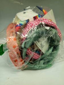 lot 139 image: Headband Bundle 6 assorted headbands, colorful wide headbands some with charms  - Retail $63