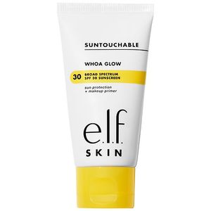 lot 158 image: e.l.f. SKIN Suntouchable Whoa Glow Sunscreen & Primer - Sunlight - SPF 30 - 1.69 fl oz Paraben-Free, Vegan, Finish, Cream - Retail $15