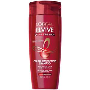 lot 176 image: LOreal Paris Elvive Color Vibrancy Protecting Shampoo for Color Treated Hair - 13.5 fl oz - Retail $6