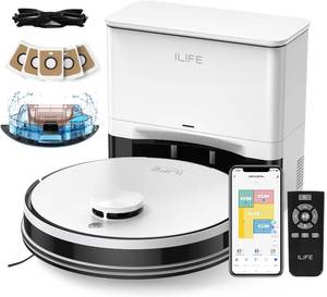 $180 ILIFE A30 Pro Robot Vacuum & Mop, Self-Empty Station, 5000Pa
