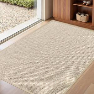 lot 4212 image: $63 LEKEEPGO Door Mat 32x47, Non-Slip Indoor Entrance, Rubber Backing