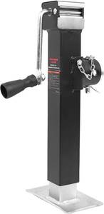 lot 4214 image: $62 5000 lb Swivel Trailer Jack, 10-Inch Travel, Pipe-Mount Weld-On