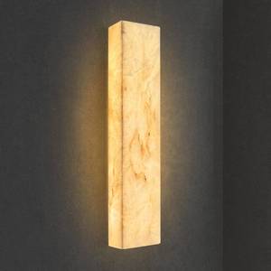lot 4215 image: $125 Alabaster Marble Wall Sconce 21.7 Long Wall Light