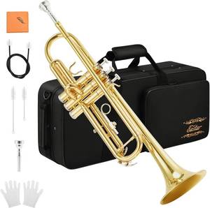 lot 4224 image: $180 Eastar Bb Trumpet Set ETR-380 for Beginner with Case and Kit