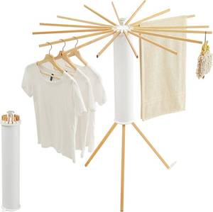 lot 4234 image: $51 JOOM Tripod Clothes Drying Rack, Portable Foldable Laundry Rack