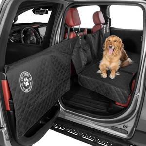lot 4242 image: $180 Ruff Liners XL Back Seat Extender for Dogs - Flat Bridge Platform
