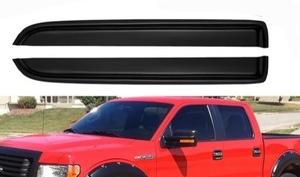 lot 4246 image: Window Visors Rain Guards for 2009-2014 Ford F-150, In-Channel