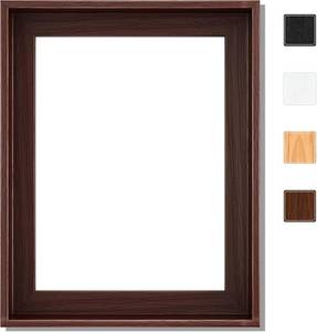 lot 4265 image: $69 Canvas Floater Frame for Art, 1.25 Deep, 24x32, Dark Brown