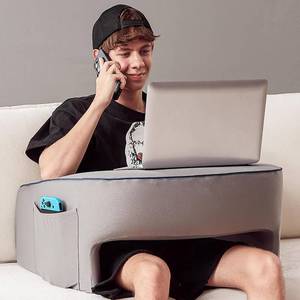 lot 4281 image: $60 cooloo8 Reading Pillow, Ergonomic Lap Desk, Book Pillow