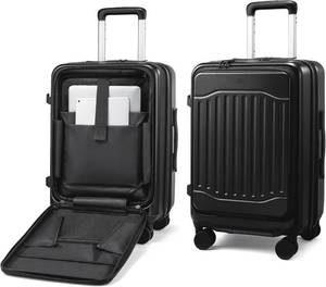 lot 4286 image: $120 LOVEVOOK Carry-On Luggage 22x14x9, Expandable Hardside Spinner
