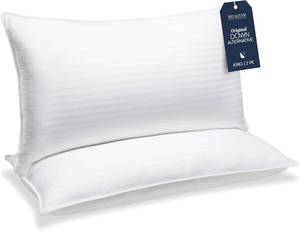 lot 4294 image: $80 Beckham Hotel Collection King Pillow Single- Down Alternative