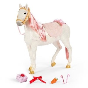 lot 4317 image: Our Generation Glisten Horse & Accessories Set for 18 Dolls