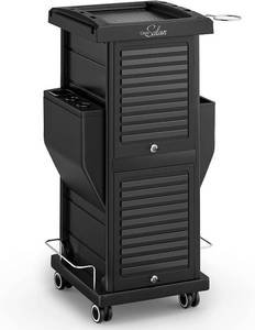 lot 4328 image: $85 Hair Cart Organizer with Wheels 6 Drawers, Locking Rolling Cart